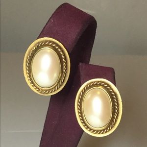 VINTAGE YSL Yves Saint Laurent Clip Earrings